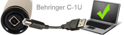 Behringer C-1U Mikrofon pojemnościowy USB - 3